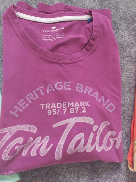 5 kratkych triciek, l/xl, tom tailor,xl