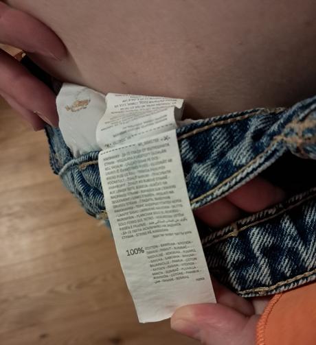 Vysoký pás rifľové šortky sinsay veľ 38, sinsay,38