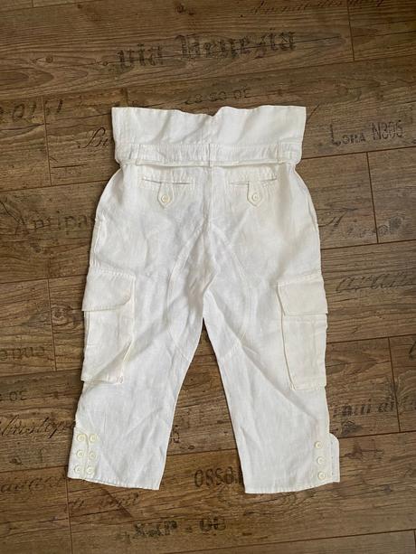 Ľanové letné etno/boho historické nohavice, kookai,s