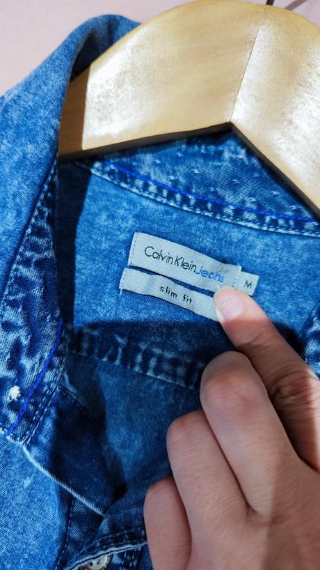 Calvin klein riflová košeľa, calvin klein,m