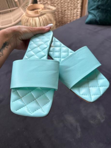 Tyrkysové šľapky, primark,38
