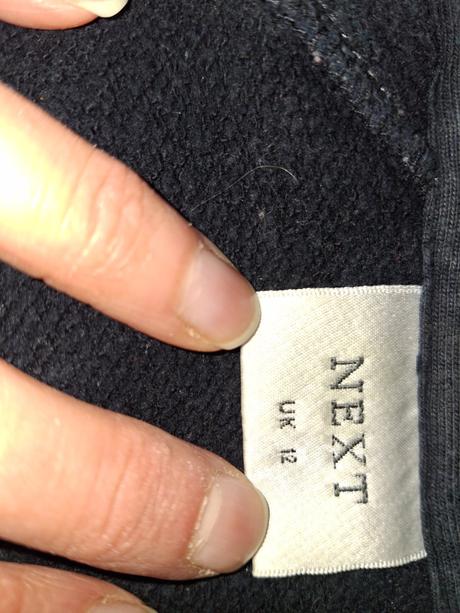 Dámska čierna mikina next., next,36