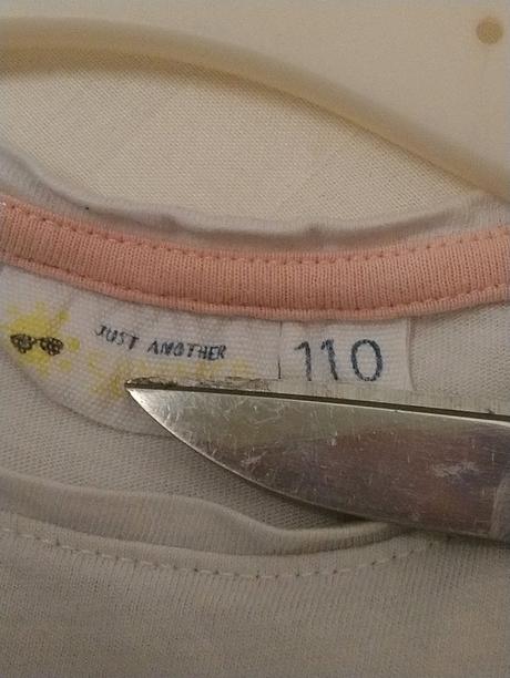 Biele tričko s motívom, just, 104-110 cm, 110