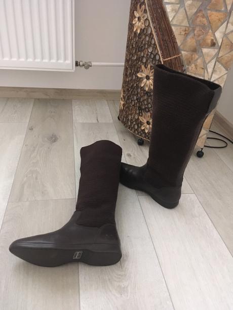 Lacoste 37v-dámske kožené čižmy, lacoste,37