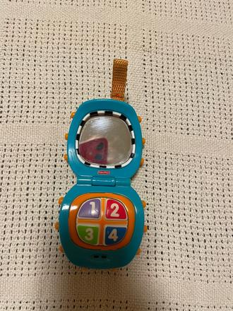 Mini telefon zo zrkadielkom fischer price,