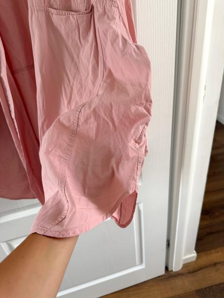 Svetloružová bavlnená košeľa catherine, xl