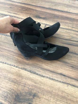 Čierne lodičky marco tozzi, marco tozzi,40