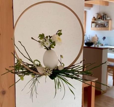 Drevený kruh na vyšívanie,