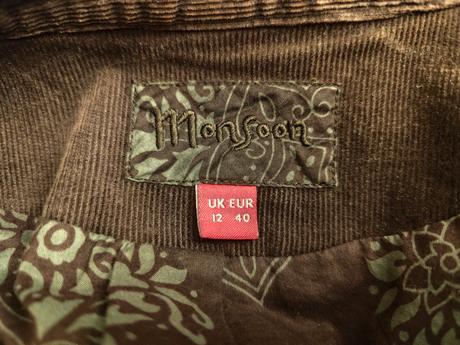 Menčestrové sako, monsoon,m