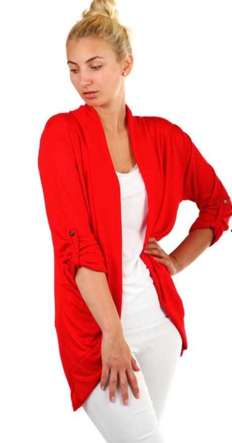 Nenosený pohodlný bavlnený kardigan/sako, 