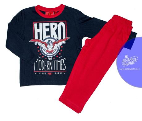 Chlapčenské pyžamo superman hero, marvel,98 / 104 / 116
