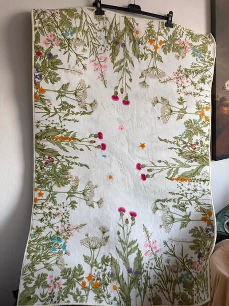 Koberec krasny lucne kvety luka 80x120 novy o,