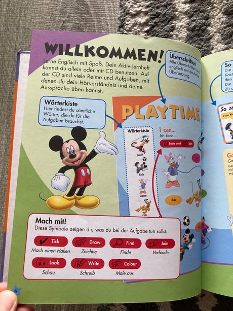 Disney's magic english mit cd my day mein tag, 