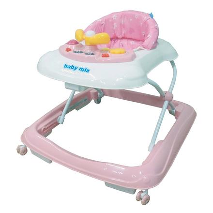 Detské chodítko ružové,