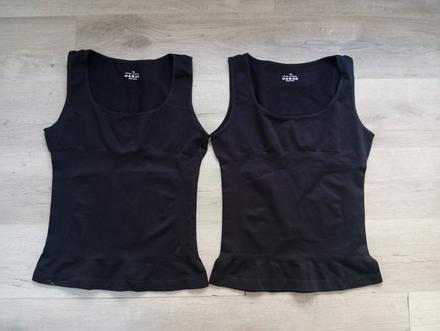 Čierne elastické tielko 3xl, xxxl