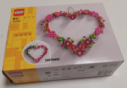 Lego icons ozdoba v tvare srdca 40638, 