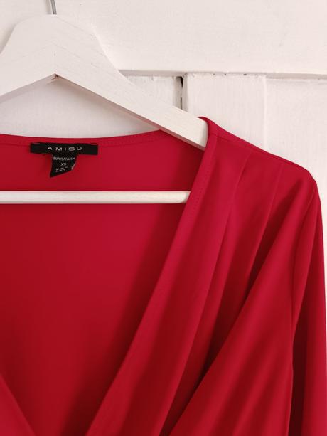 Červená blúzka, amisu,xs