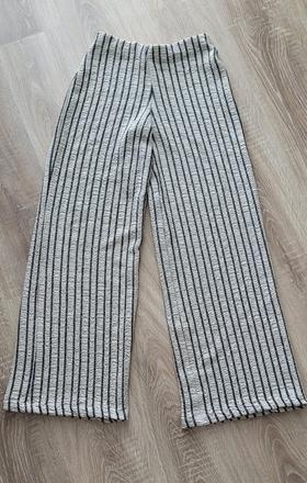 Široké krčené nohavice, h&m,xs