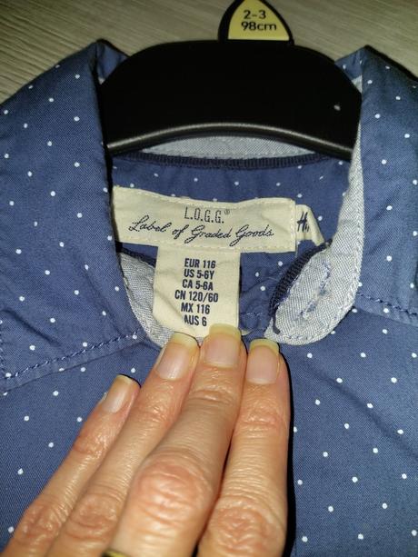 Frajerska košeľa, h&m,116