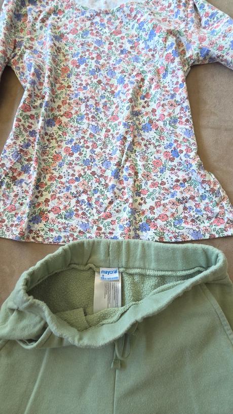 Balíček vecí mayoral, h&m top stav, 122–134