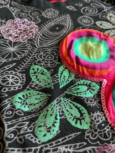 Tričko desigual s mandalami 134/140, desigual,134