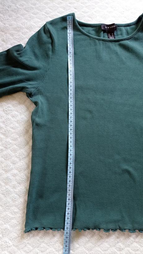 Zelené tričko rebrovane, new look,m