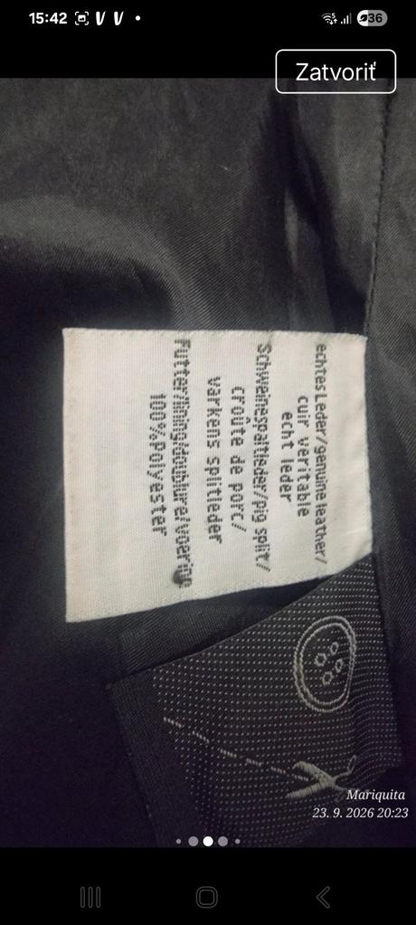 Koženy kabat z pravej kože, s