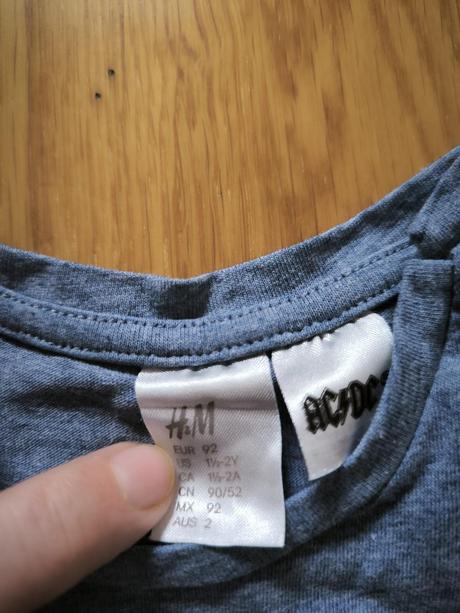 Tričko h&m acdc, h&m,92