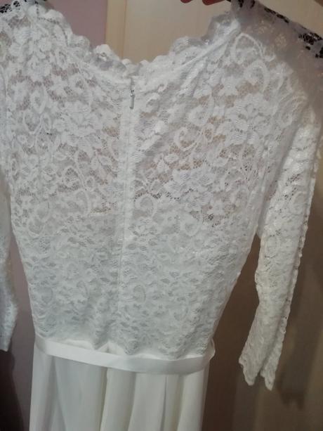 Krátke svadobné alebo popolnočné šaty swing, m