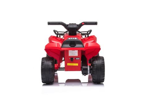 Elektrická štvorkolka mini 6v, červená, mp3 prehrá,