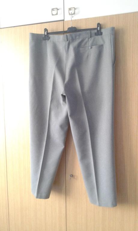 Pánske šedé oblekové nohavice, 58