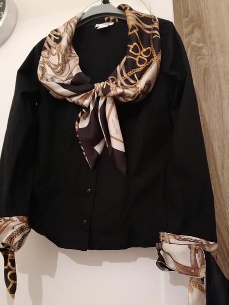 Bluzka s efektom šatky z londýna, l