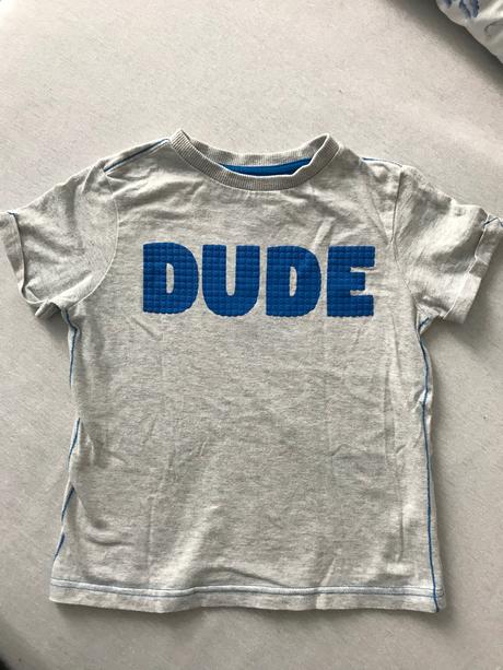 Šedé tričko s nápisom, f&f,110