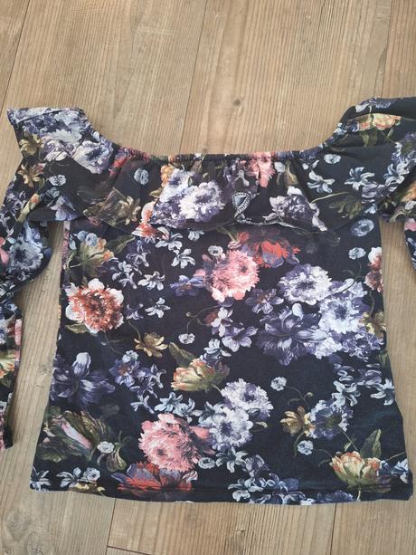 Kvetinové tricko h&m, h&m,m