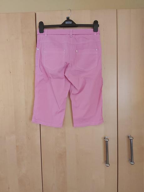 Dievčenské trištvrťové nohavice ružové č.140, 140