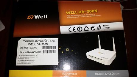 Wifi router well da-300n,