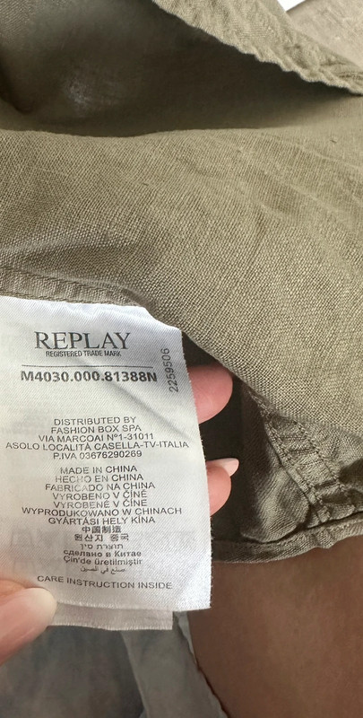 Replay panská košela ľan xl, replay,xl