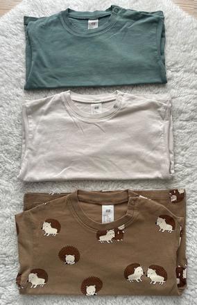 Bavlnene tricka s dlhym rukavom h&m, h&m,86