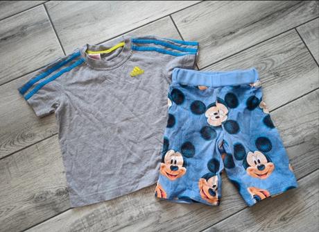Handmade kraťasky + tričko adidas -110/116, adidas,116