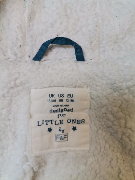 Chlapčenska modrá bunda, f&f,86