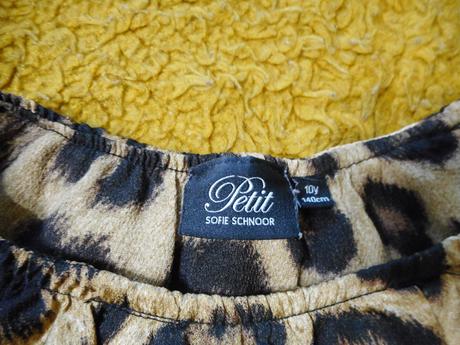 Dievčenský top s leopardím vzorom 134/140cm, 140