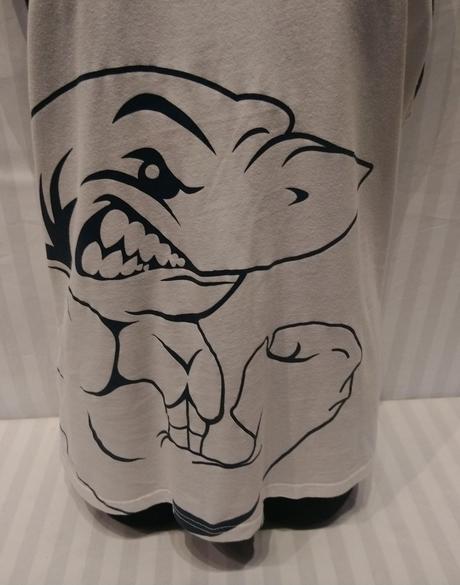 Dámsky bielo čierny top s motívom, gymshark, m