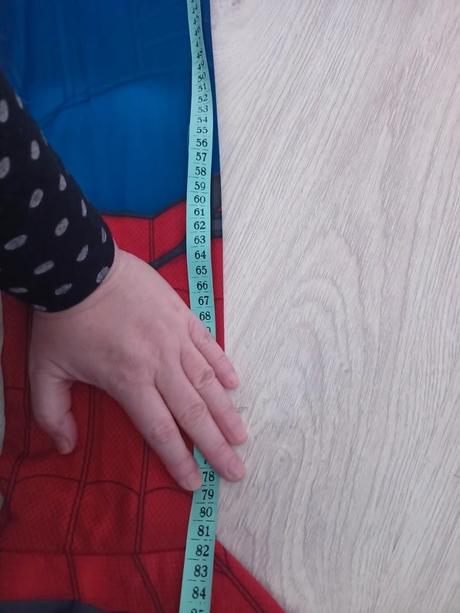 Kostým spiderman v. 146 + doplnky, 