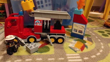 Hasičské auto lego duplo 10592 s krabicou, 