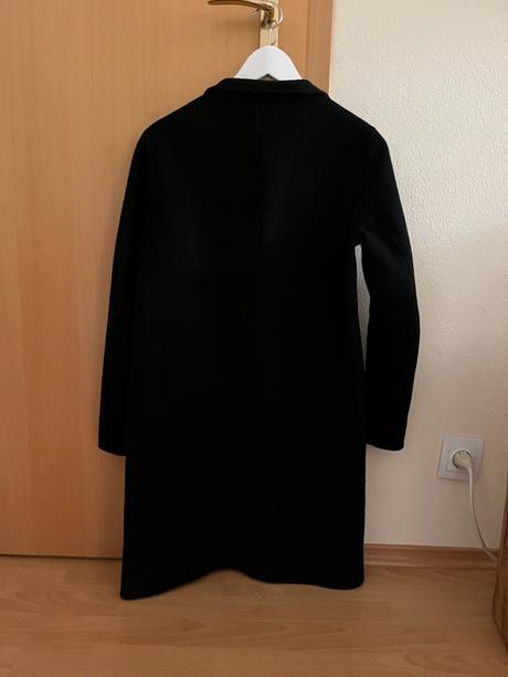 Tenký čierny kabát zara (s), zara,s