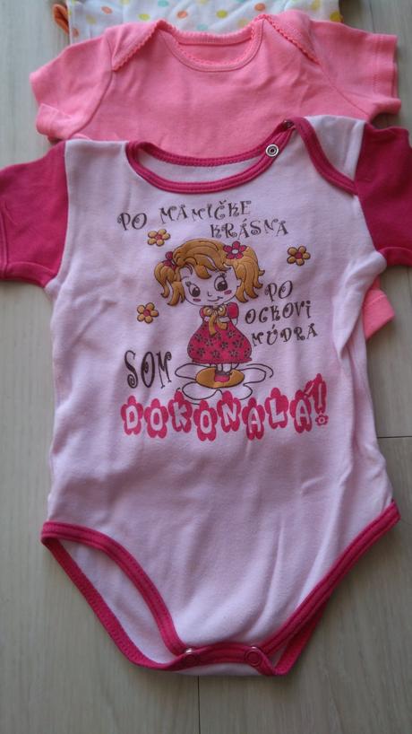 4x veselé body veľ 68, f&f,68