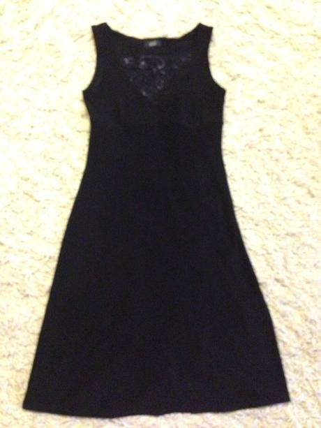 Elegantné čierne šaty unique vel.s, s