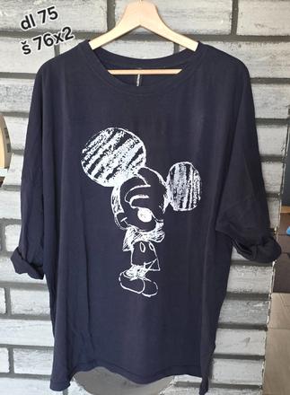 Tricko mickey vacsie uni, 