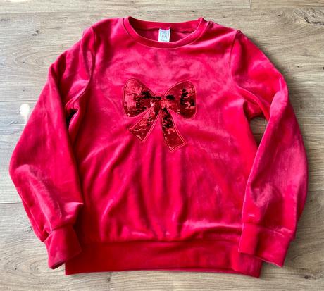 Mikina s flitrami - top stav vel. 134, pepco,134