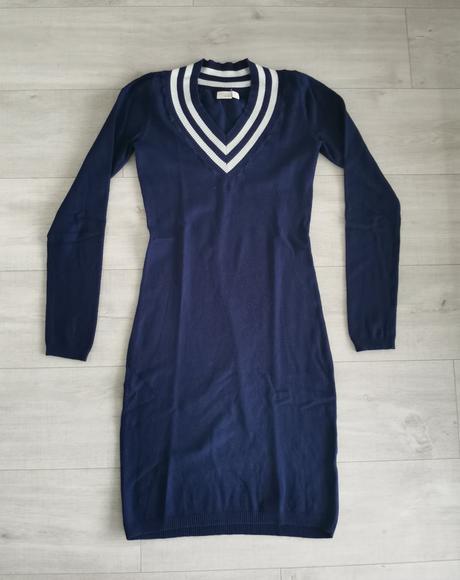 Tmavomodre midi šaty cs s 34 36 bonprix, bonprix,s